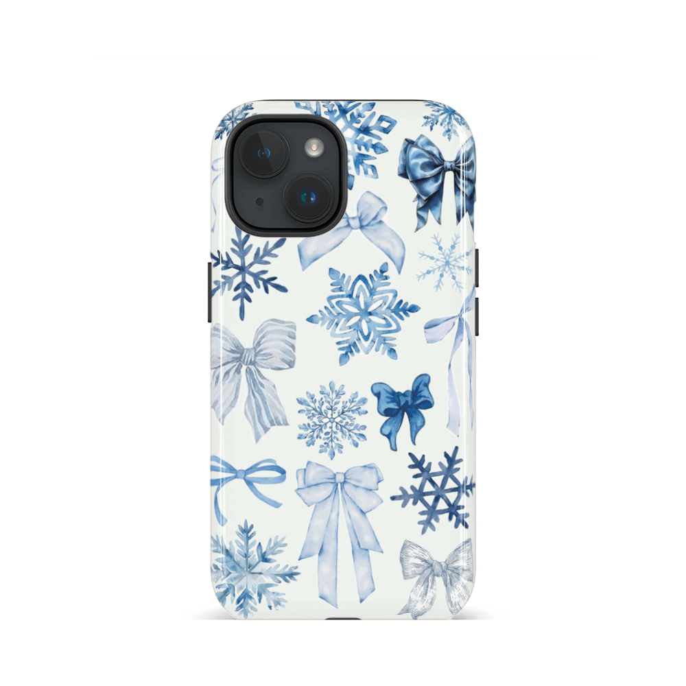 TEMU Snowflake Bow Phone Case For Iphone 16 Pm, 15 Pm, 13 Mini, 13, 7 Max, Se2 Glossy Case