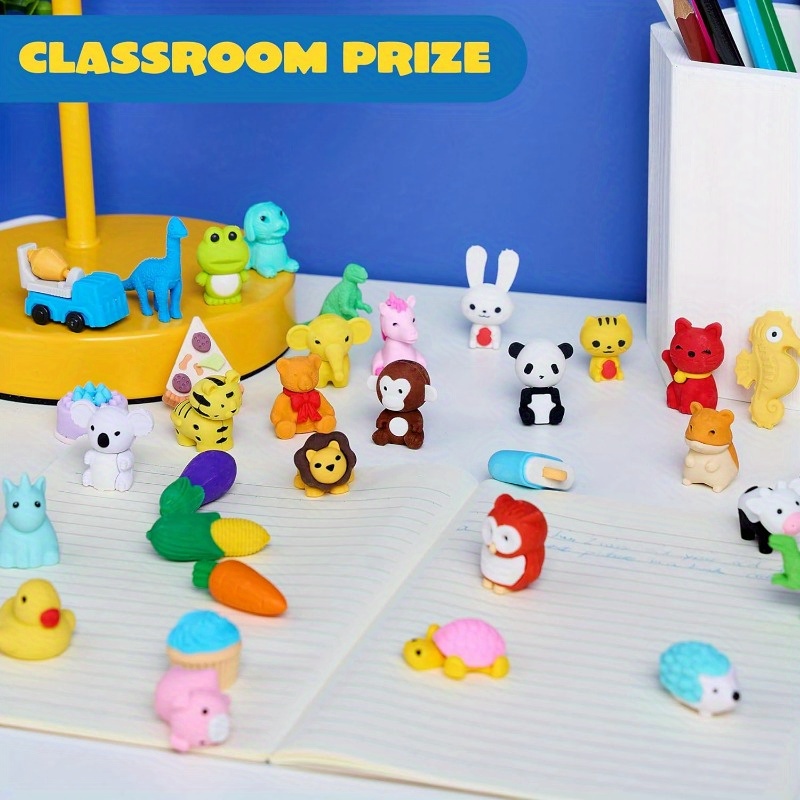 Développement Créativité Manuelle Gommes Puzzle ICEPAPA - 20 Pièces Formes Animaux - Cadeau Enfant Créatif - Anniversaire école Lot Jouet