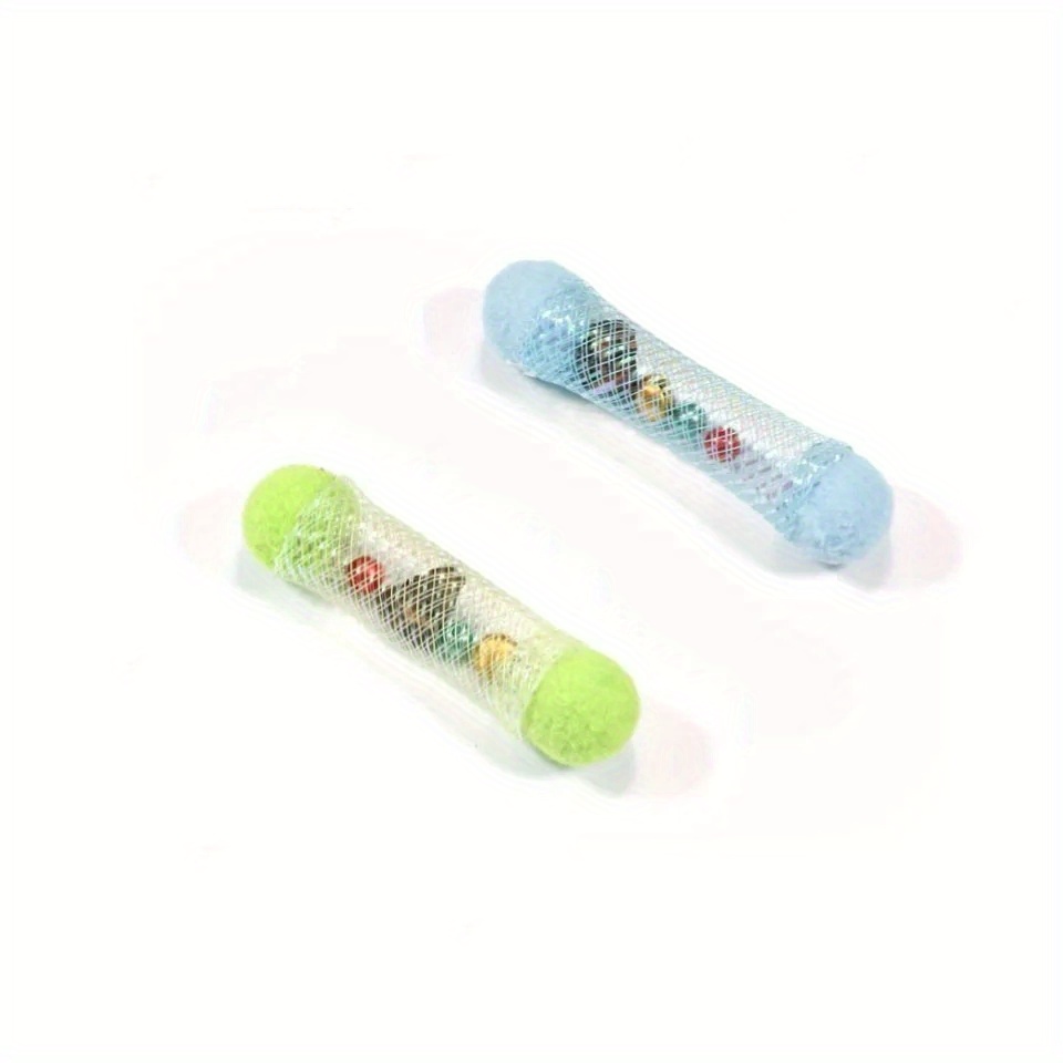 Image of 2pcs/4pcs Cat Self-play Toys. Cat Flexible Tube Sound, Spring Licking Cat Toy, Without Battery