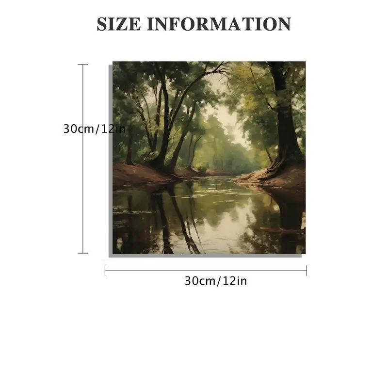 Reflection Tree Hanging Ready hang Canvas Trees Reflection Print - Temu