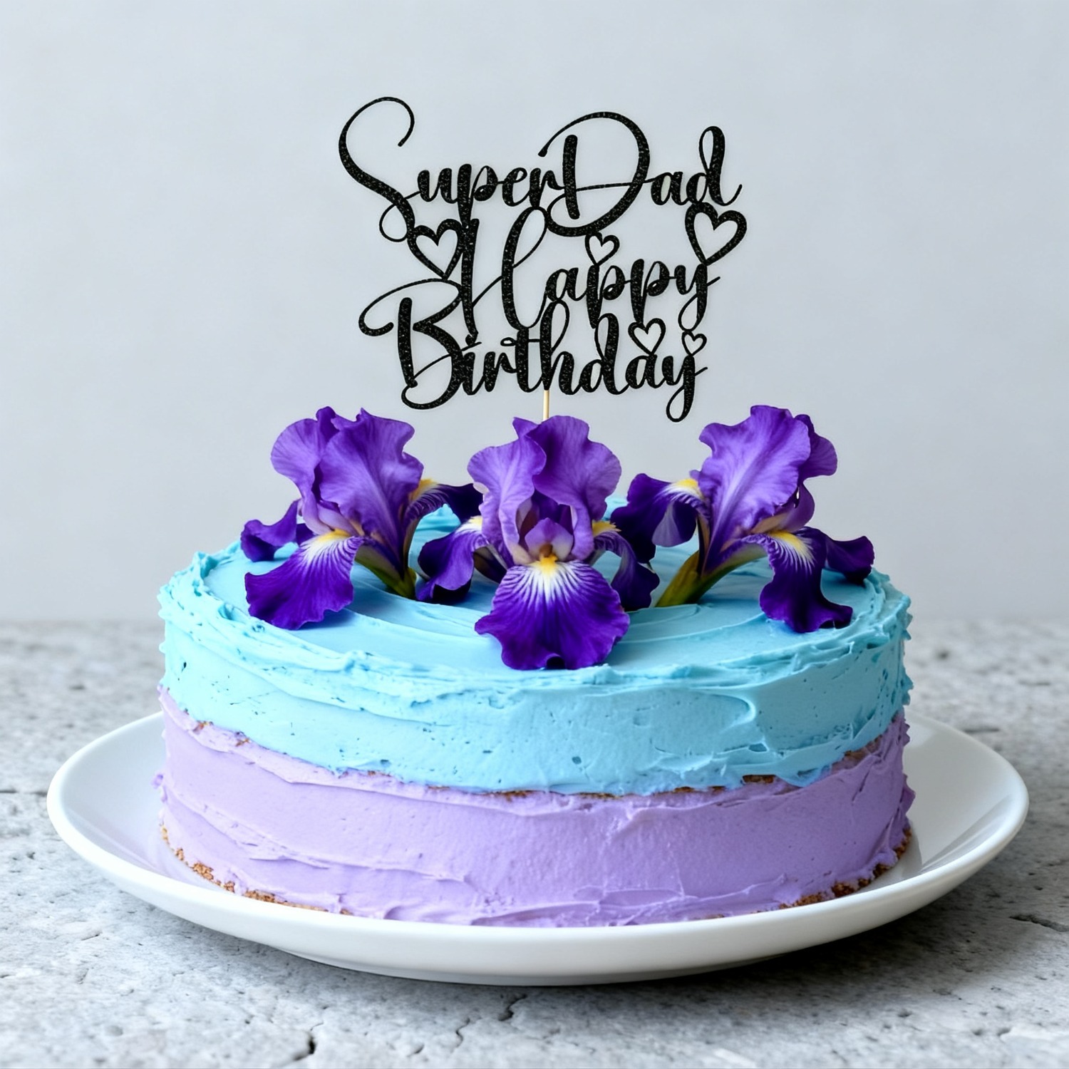 Image of Happy Birthday Cake Topper, Fathers Day Party Decorations, Dad's Birthday Daddy Party Decorations Supplies, Halloween, Christmas