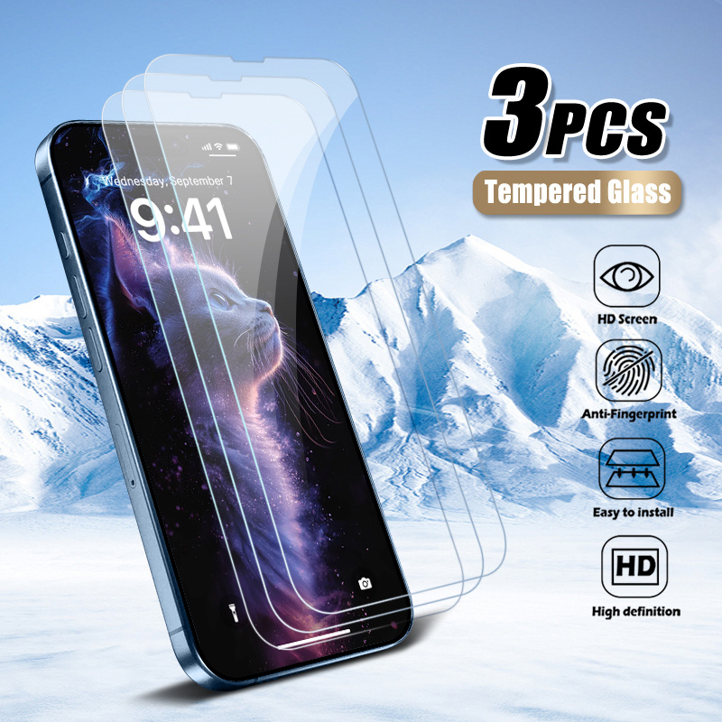 TEMU 3 Fully Covered High-definition Tempered Glass Screen Protectors For Xiaomi Cc9/cc9e/a3/10 Lite/10t 5g/10tpro/10t Lite/10i-5g/11 Lite, Which Are