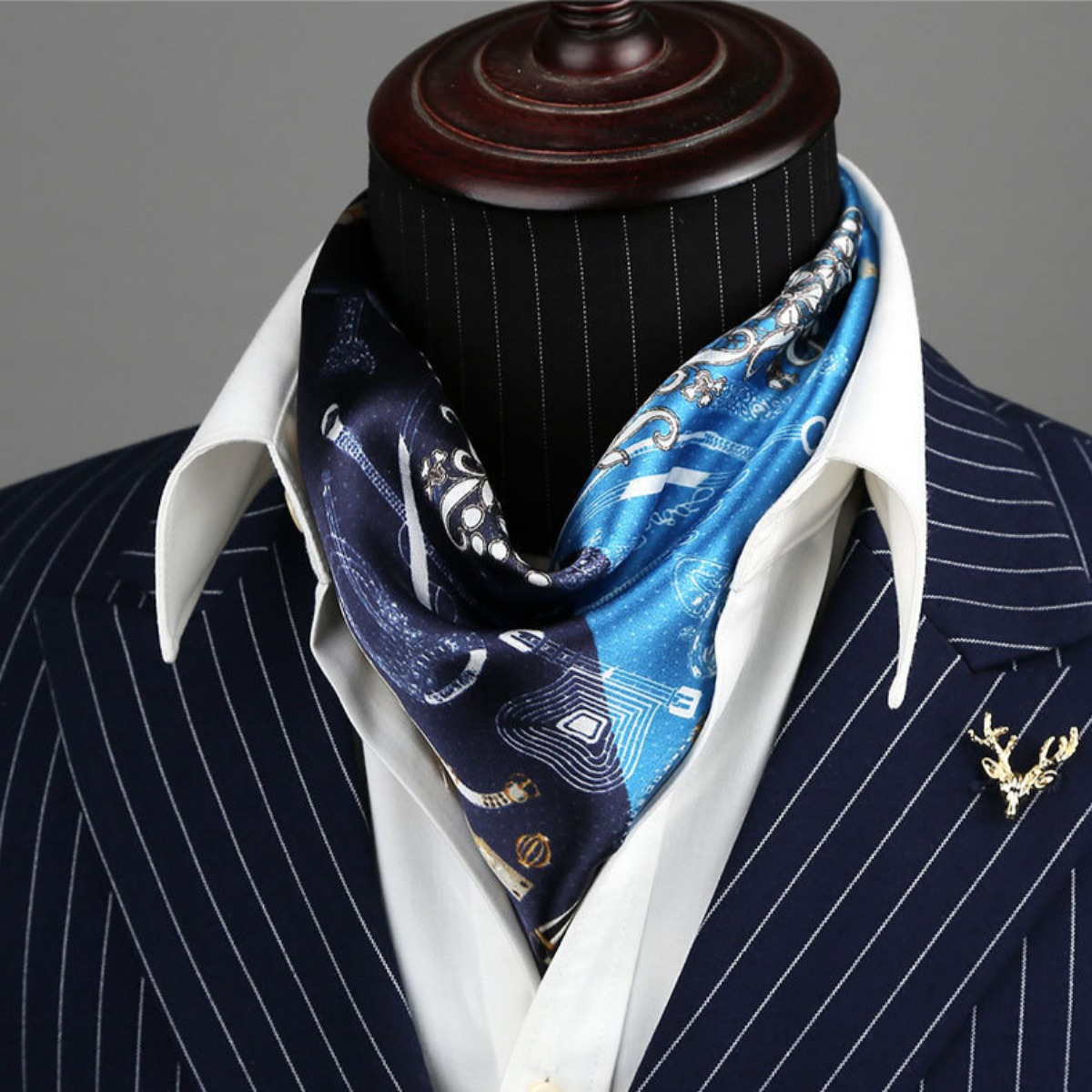 luxurious 100% scarf blue Temu Bahrain