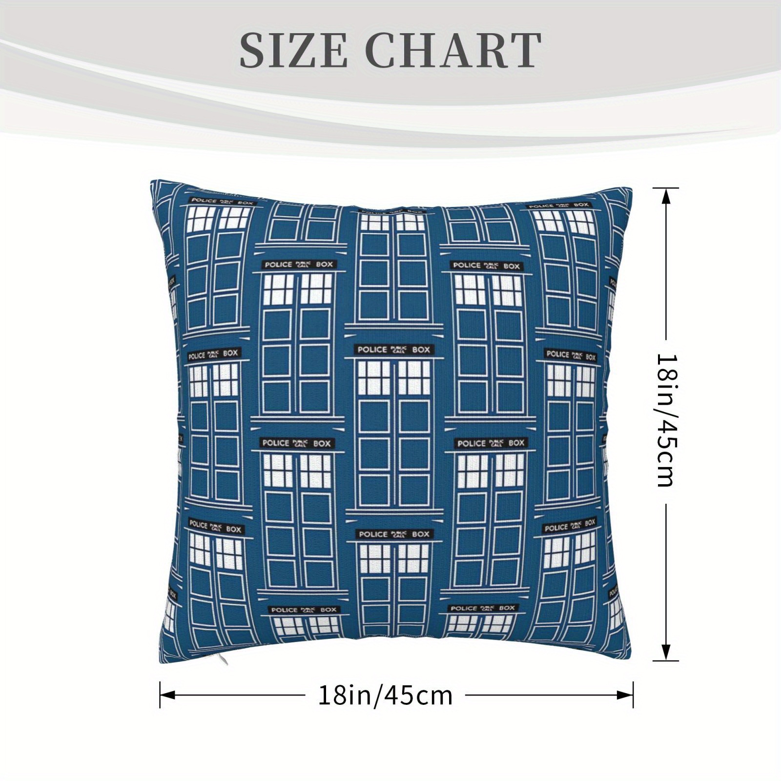 TEMU 1pc Vintage Decor Pillowcase, 18x18 Inch, Double-sided, Machine Washable, Zipper Closure, Polyester Knit Fabric, Christmas Ornament Design, Square Throw Pillow Cover For Home Decor, No Insert