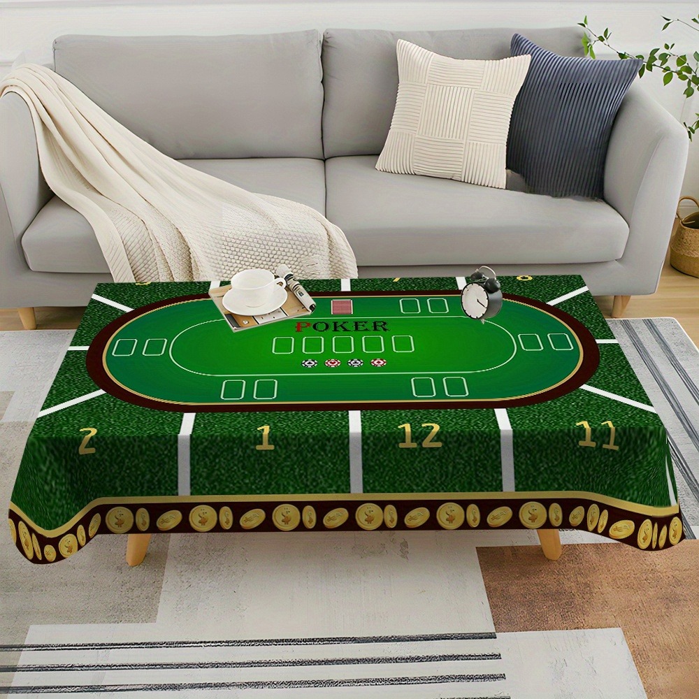Modern Nordic Style Rectangular Tablecloth for Poker Game