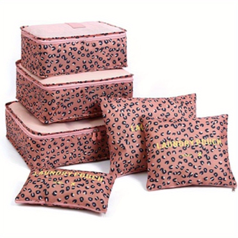 6pcs Packing Cubes Travel Luggage Packing Organizers Bags For Backpack Suitcases