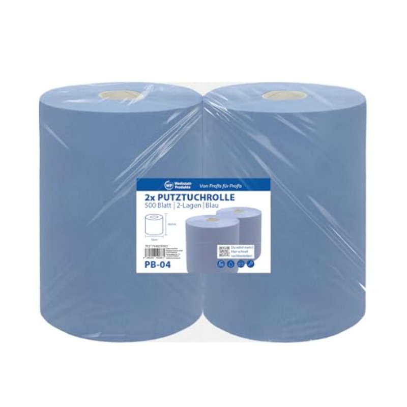 Image of 2 Rolls 500 Sheets 2 Ply Wipes