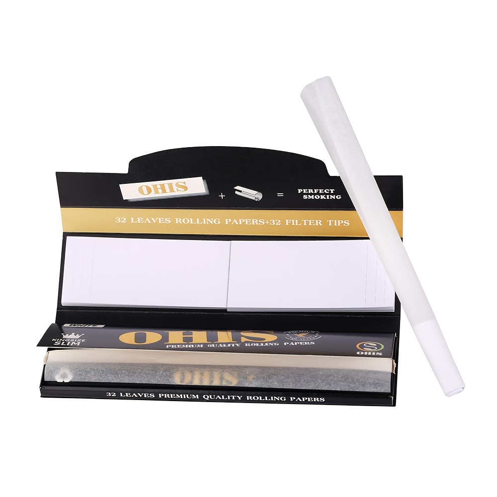 OHIS Black Rolling Papers Kingsize 108*44mm
