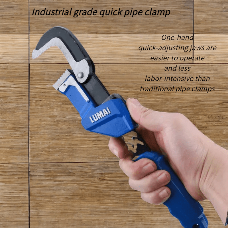 

[plumbing Essential] Heavy-duty Quick-adjust Pipe Nipper - Labor-saving, Industrial-grade Carbon Steel With One-hand , , For Plumbing Repairs