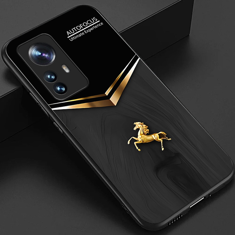 TEMU Case For Xiaomi 12 Pro 12 Lite 12x 12s Pro Phone Case, Multiple Color And Pattern Stylish Glossy Glass Back Cover Gift