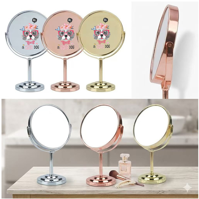 HD Glass Round Vanity Mirror for Makeup