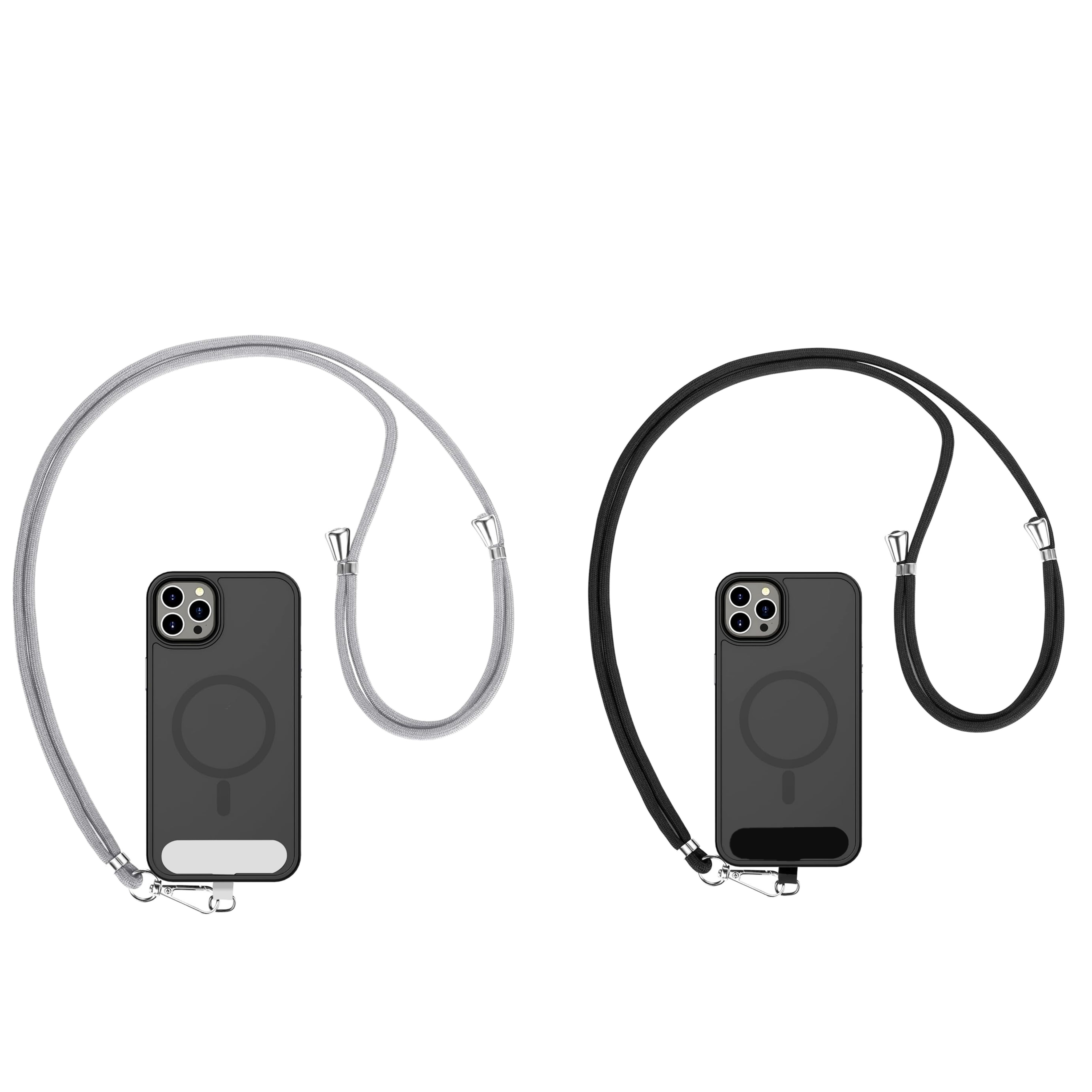 TEMU 2pcs - Cordon de téléphone réglable, une chaîne de téléphone polyvalente pour utilisation en bandoulière, au cou et au poignet, avec un design