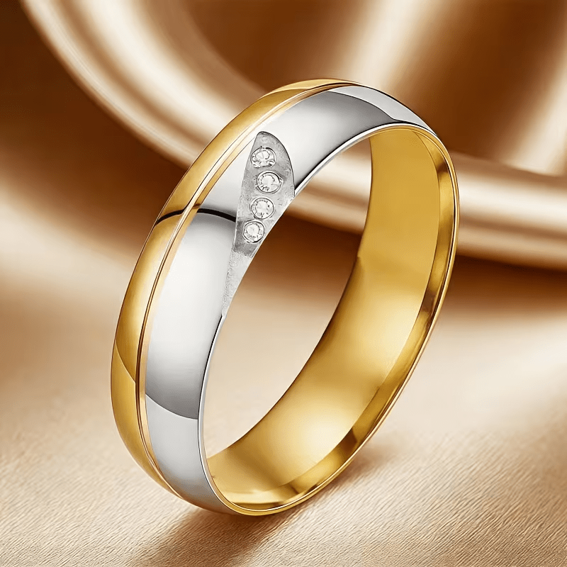 Luxury Tungsten Rings for Men and Women with Artificial Gemstones