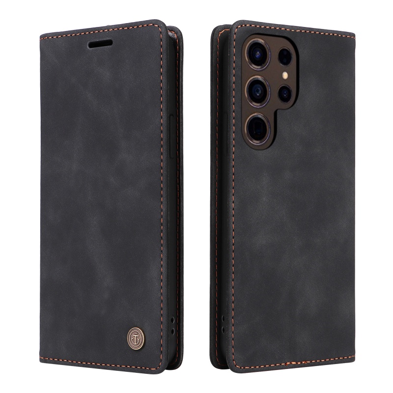 TEMU Phone Case - Stylish Card Slot Leather Case For Galaxy S20, S21, S22, S23, S24, S25, And S25 Ultra, Designed To Prevent Drops