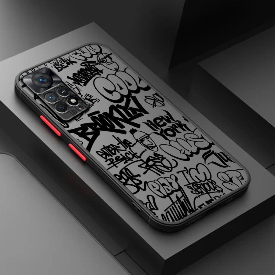 TEMU Fundas Mate Esmeriladas para Xiaomi Redmi Note 13 Pro 11 12s 11S 10 10s, Carcasa de Silicona de Calidad con Diseño Negro