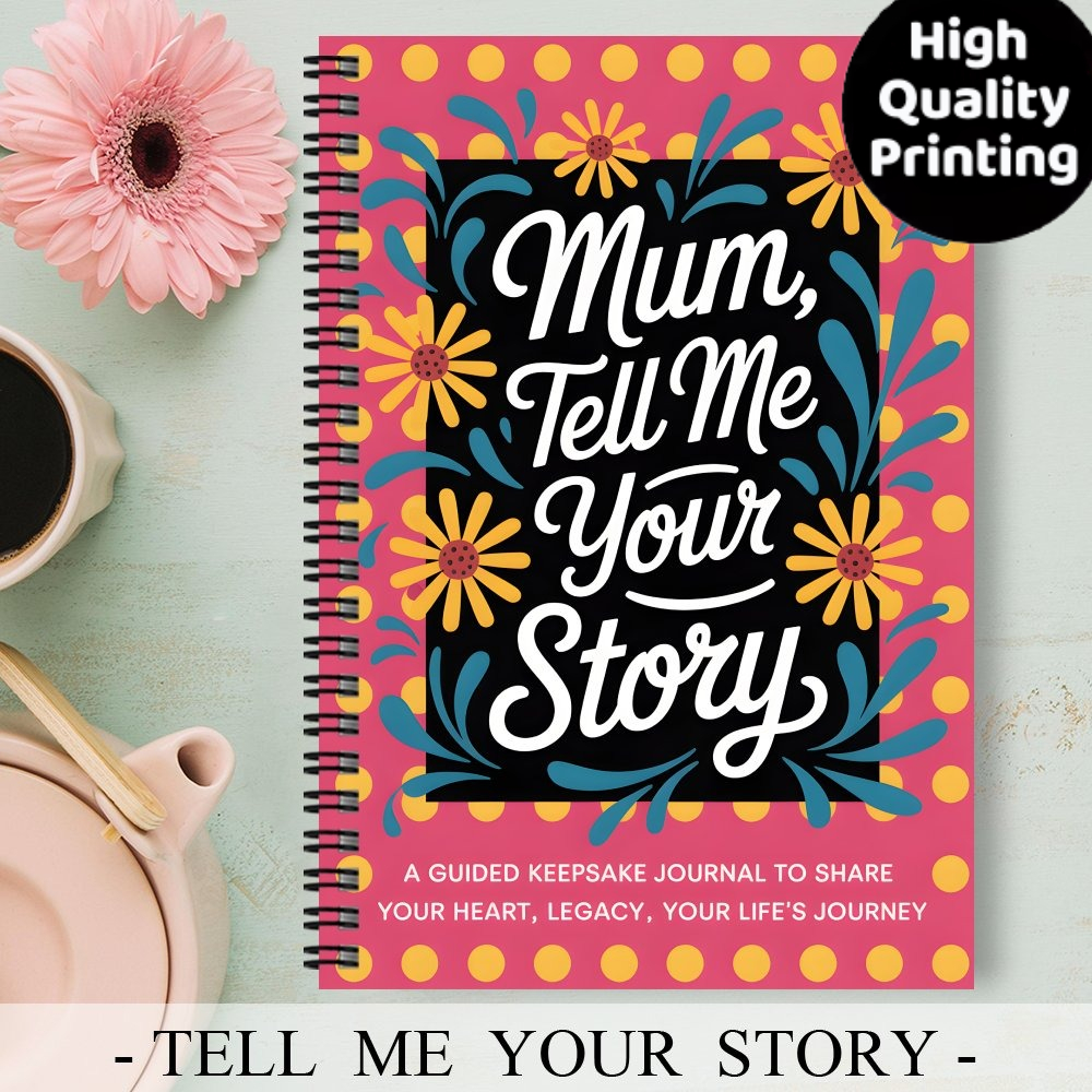 TEMU 1 Planner, 1 "aesthetics: I Want To " Notebook | Mother's Guidance Journal, Life And Love, 8.26×5.7 Inches, Meaningful Keepsake Family Letter,