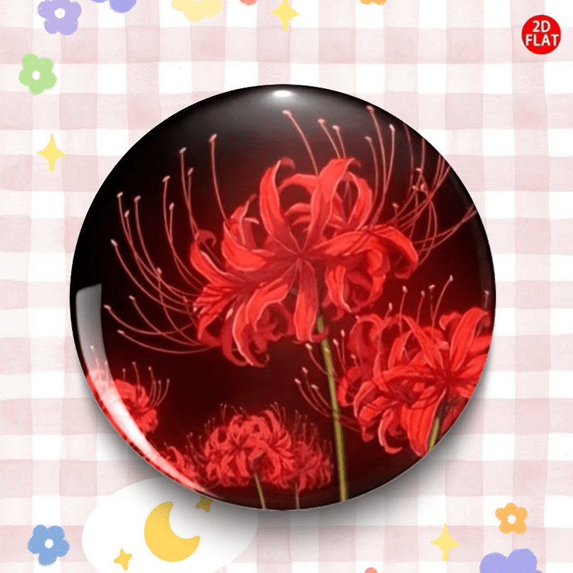 TEMU 2d Flat, (2d Flat) Elegant Seaside Flower Classic Fashion Brooch/pin/badge, With Jeans, Clothes, Backpacks, And Hats, Suitable For Collecting
