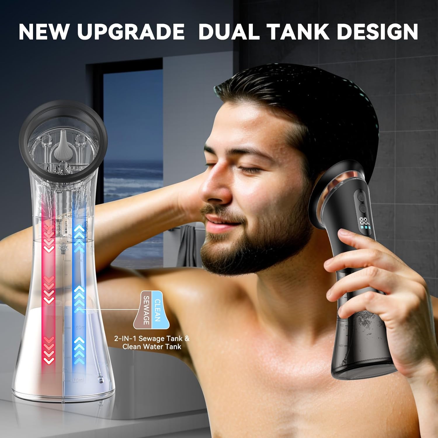 earwax removal tool with temperature sensor electric ear wax removal system pro hydraulic ear cleaner kit   usb rechargeable visual waste tank for home ear care dry dirty storage system Product details 3