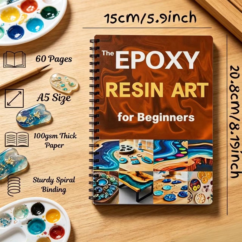 TEMU Cahier manuel d' à de l'époxy, cadeau pour