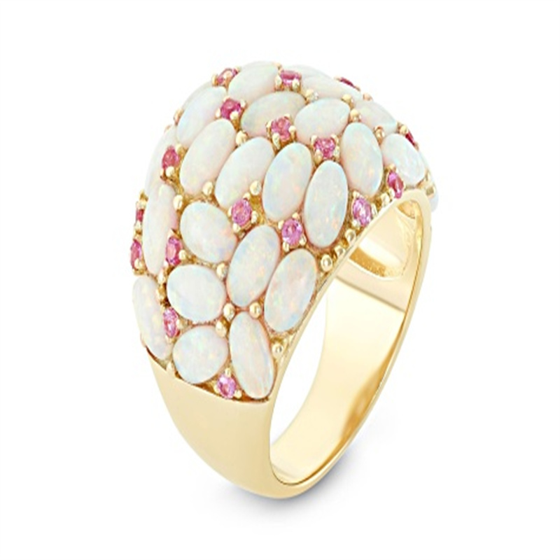 Women's Chunky Waterproof Plated Statement Ring, Party Ready