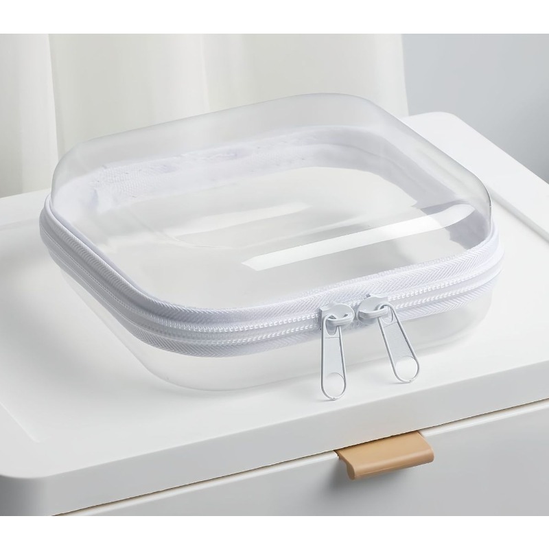 TEMU 【大人気】旅行用ハードシェル ミニ 小型 旅行 必需品 収納バッグ 透明収納ボックス