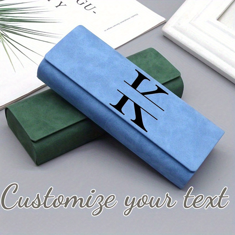 1pc Glasses Storage Box, Customizable PU Material