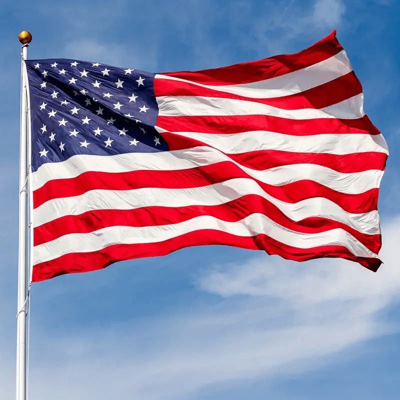 TEMU 1pc Optional American Flag - American Flag For Outdoor Garden, Durable Polyester Material, Bright Colors