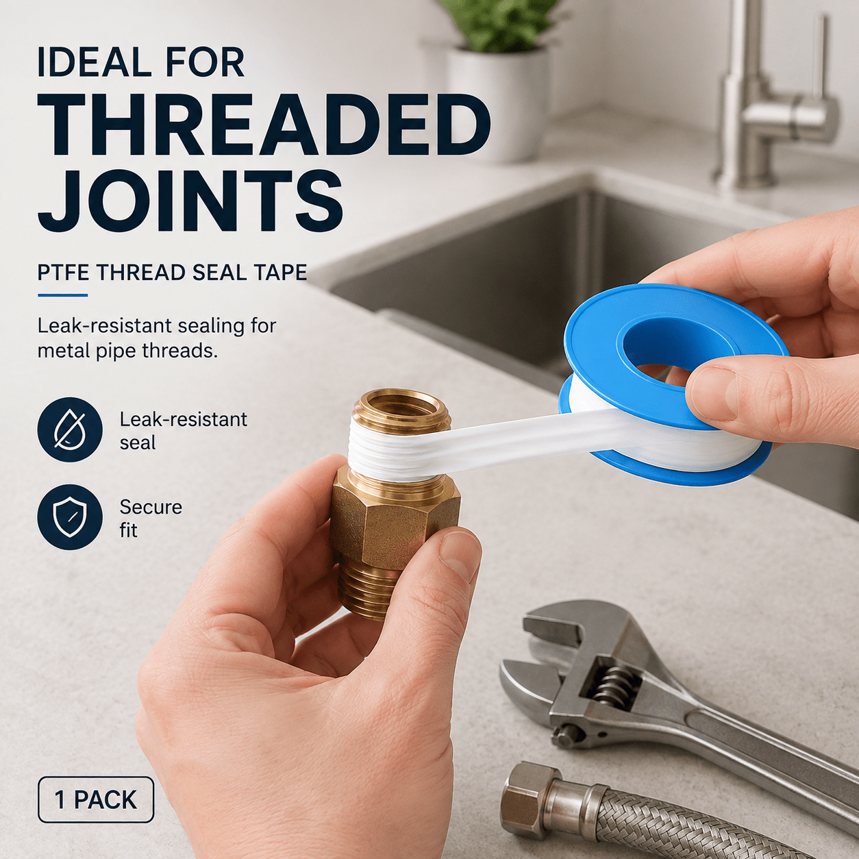 Pipe Tape, PTFE Sealing Tape, Plumbing Thread Sealing Tape