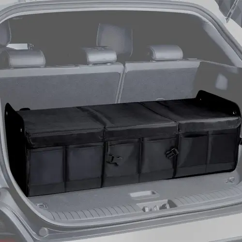 universal car seat back organizer large capacity oxford fabric with multiple pockets vehicle storage solution durable polyester fiber material