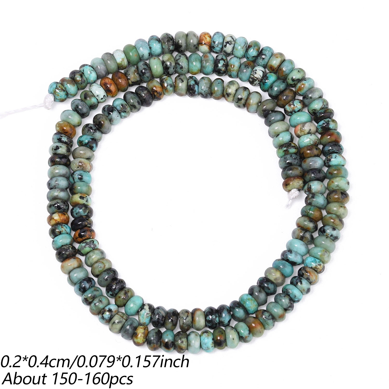 TEMU Aa Natural Stone 4x2mm Flat Agate Chalcedony Jasper Rondelle Shape Loose Spacer Beads For Jewelry Making Gorgeous Bracelets Necklace Earrings