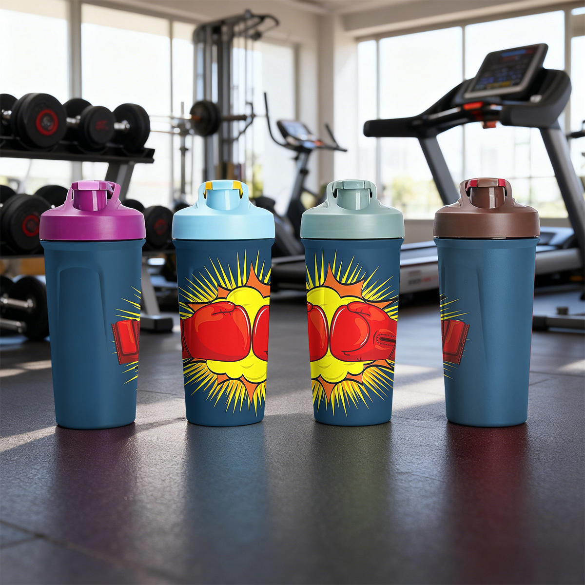 NATUREKIT Shaker Bottle,Protein Shaker With Powder Storage Container 18oz, Leak Proof And Durable, Gym Bottle Portable Pre Workout For Mix & Drink