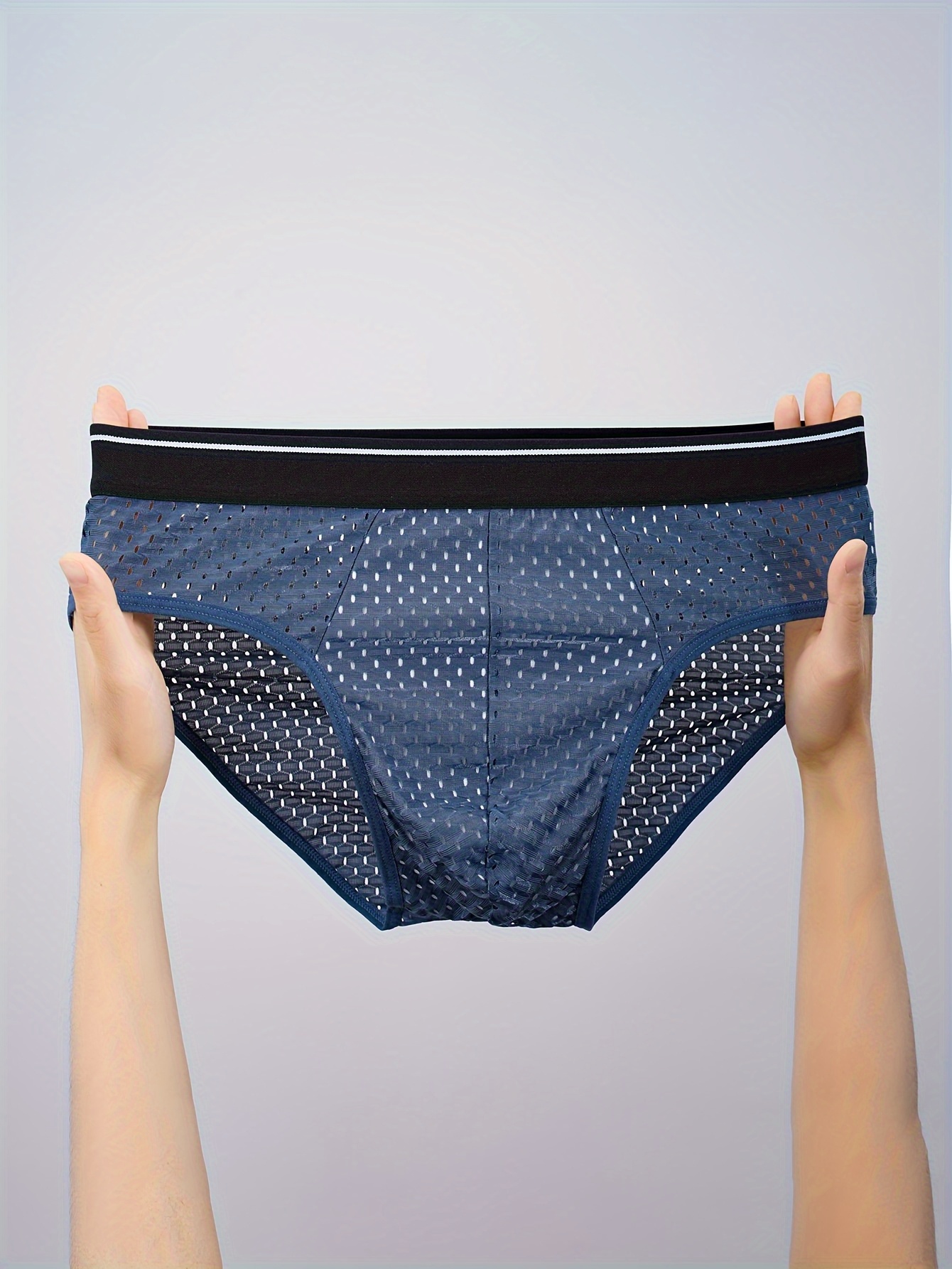 set of 5 summer mens underwear made from lightweight and breathable mesh   in large sizes stylish     design for youth comfortable mens briefs