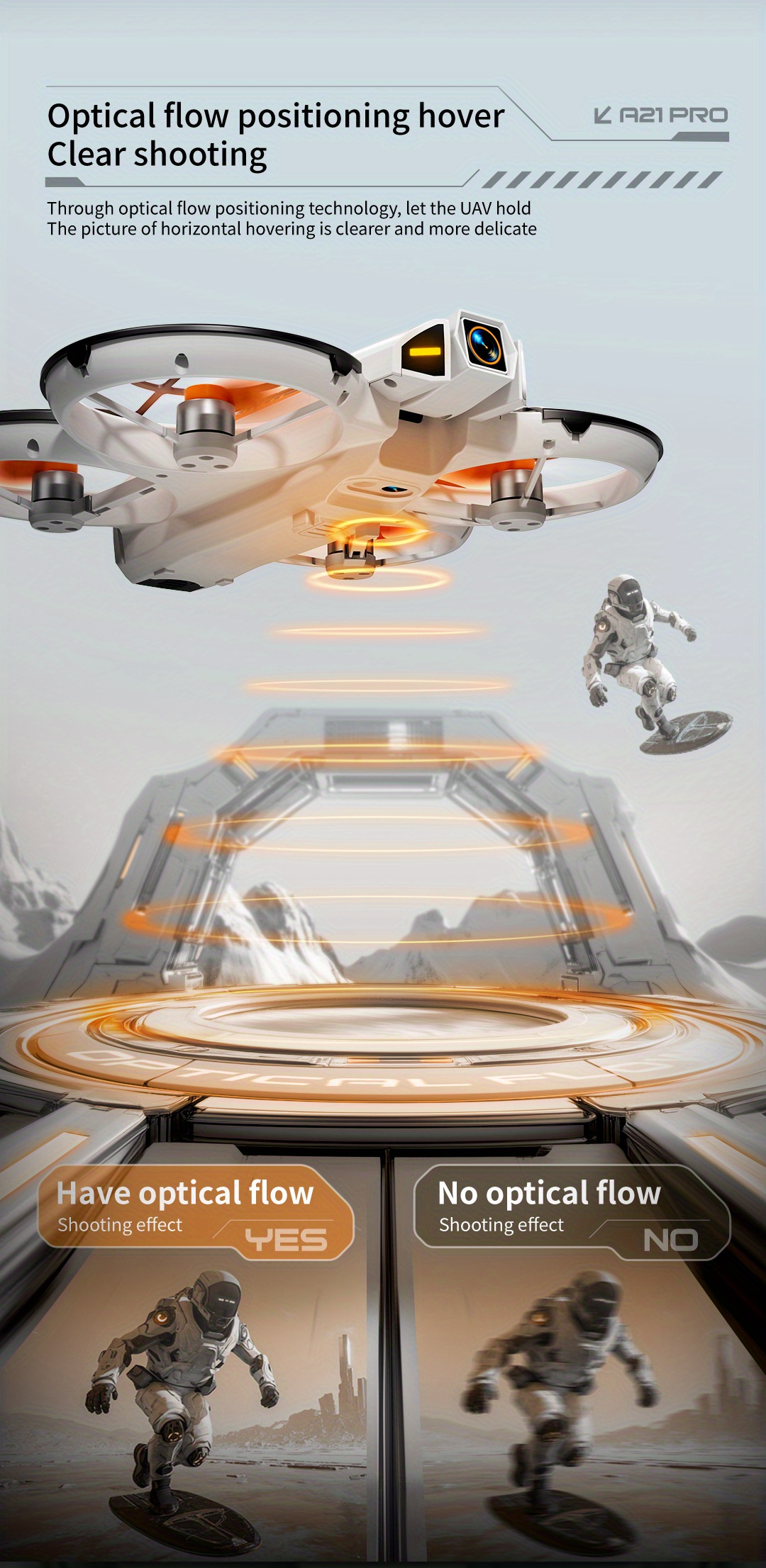 FPV Drone with Professional 4K Dual Camera - GPS Drone, Brushless Motor, One-Touch Takeoff/Landing, 15 Min Flight Time, Optical Flow Positioning, Wi-Fi/APP/Infrared, for Aerial Photography, Racing, Vlogging - Ideal Gift for Adults & Drone Enthusiasts, High Quality Drone, Vlogging Equipment, Highquality Construction, Outdoor Adventure, Stylish Design, Stable Flight, Tech Lovers