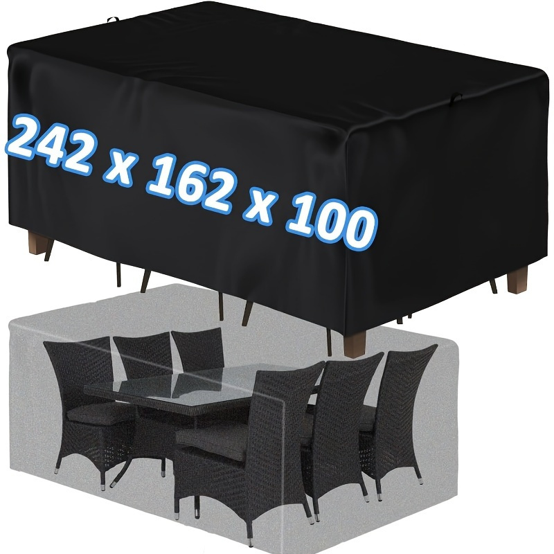 Garden Furniture Cover, 210d Oxford Cloth Protective Cover For Garden Table Seating, Spring/summer/autumn/winter Durable Cover