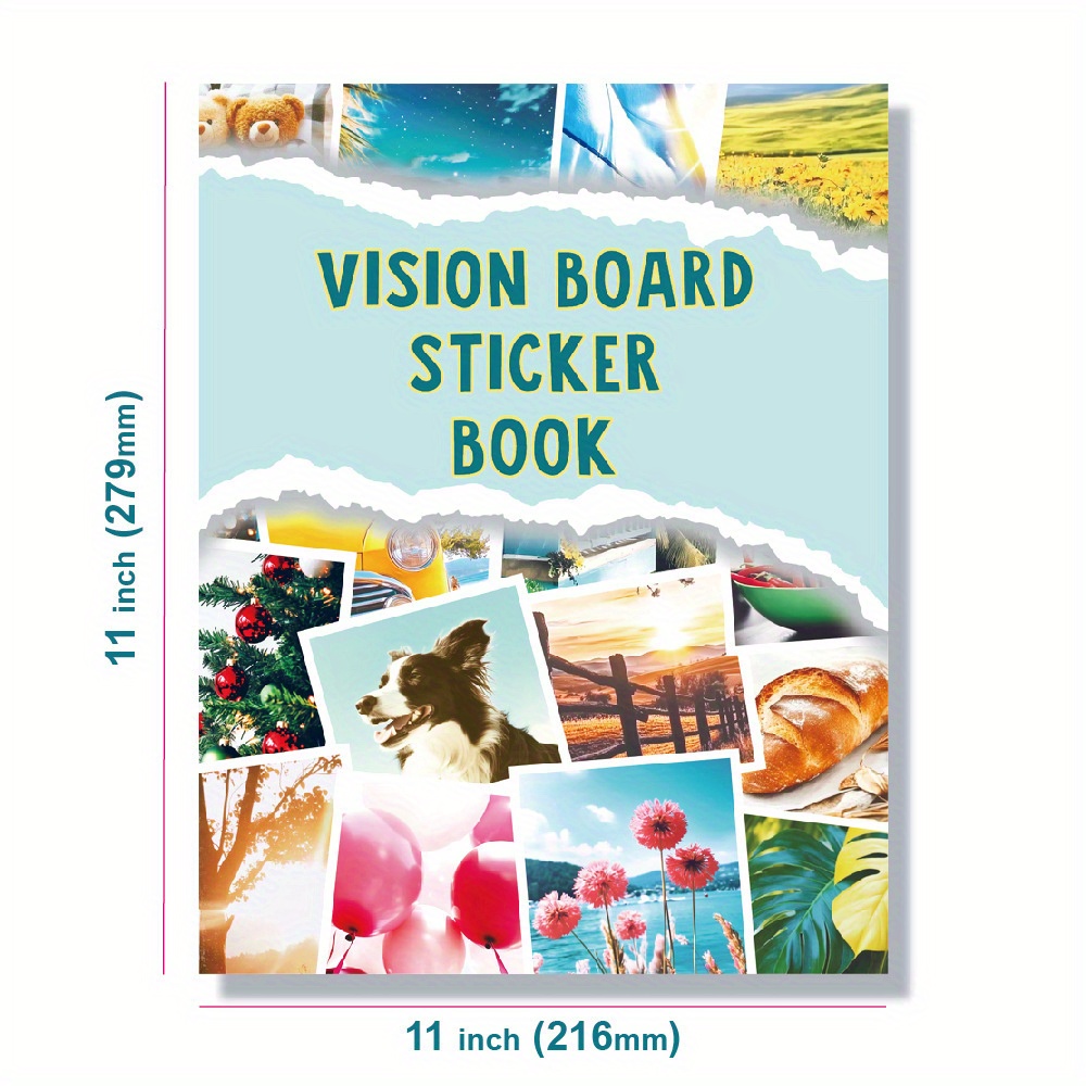 E-shop Ein Visionen-Aufkleberbuch, ein kreatives Journal und ein Werkzeug zur visuellen Motivation, enthaltend 160 Aufkleber, inspirierende Zitate,
