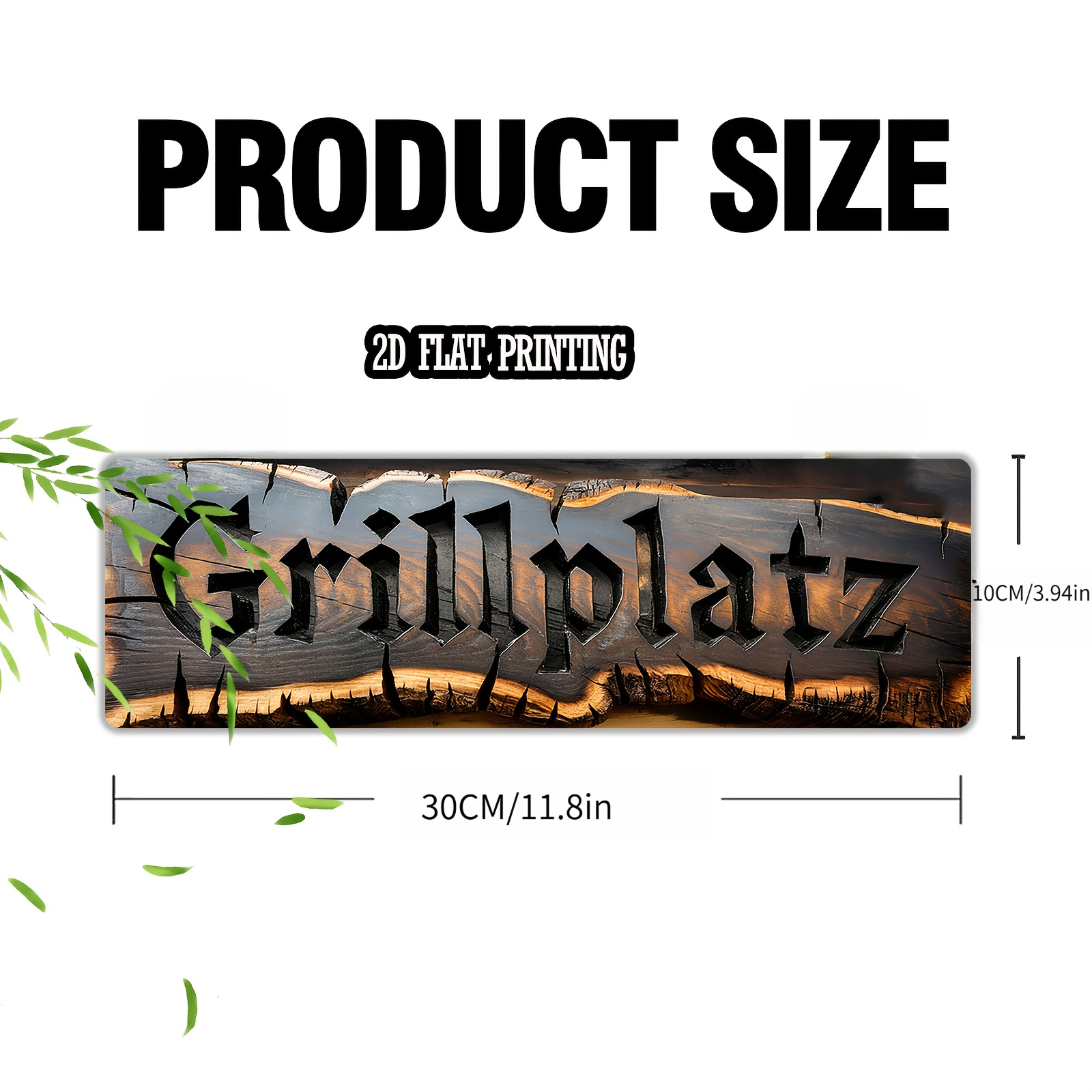 2d Flat, 1pc, Wooden Decorative Sign And Plaque For Home, Bbq Area Wooden Sign, Outdoor Wall Art For Bbq Area, Patio, Garden, Garage, Christmas Gifts, Father's Day