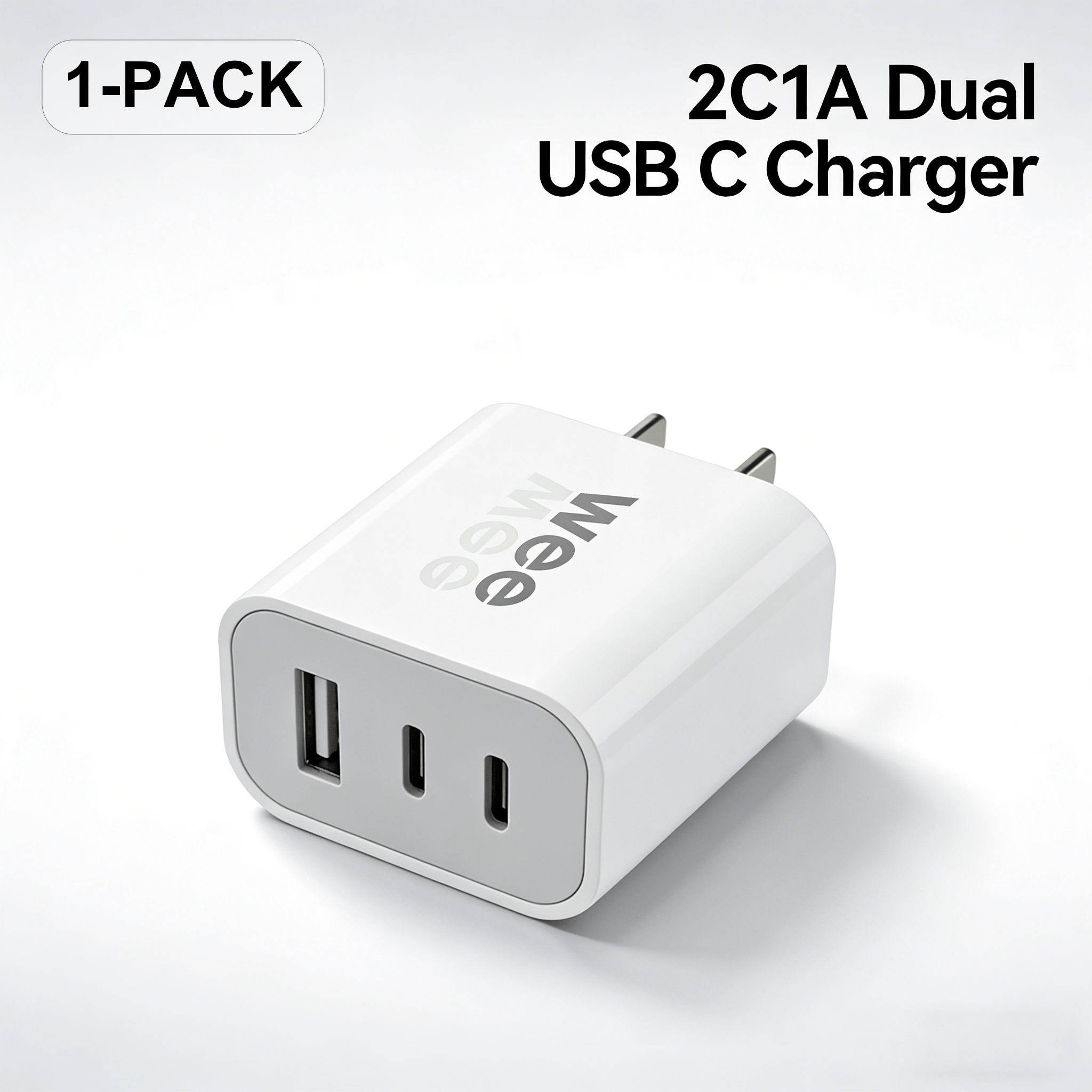 2c1a 3 port charger multi device 5v2a charging compact portable design   plug safe stable charging protection faster and smarter charging smart   for home office Product details 0