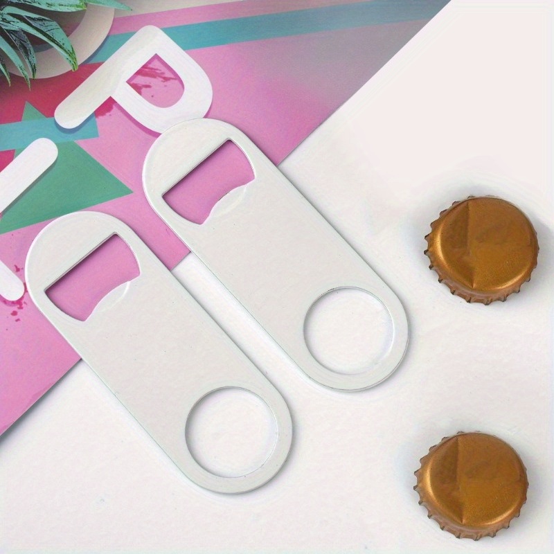 Sublimation Stainless Steel Bottle Opener - White 6pcs