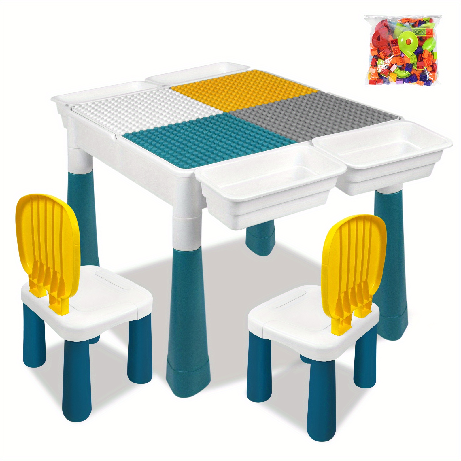 E-shop Gesellschaftstische Aktivitätstische Spiel-Tische Bausteine Tische Schreibtische mit Stauraum
