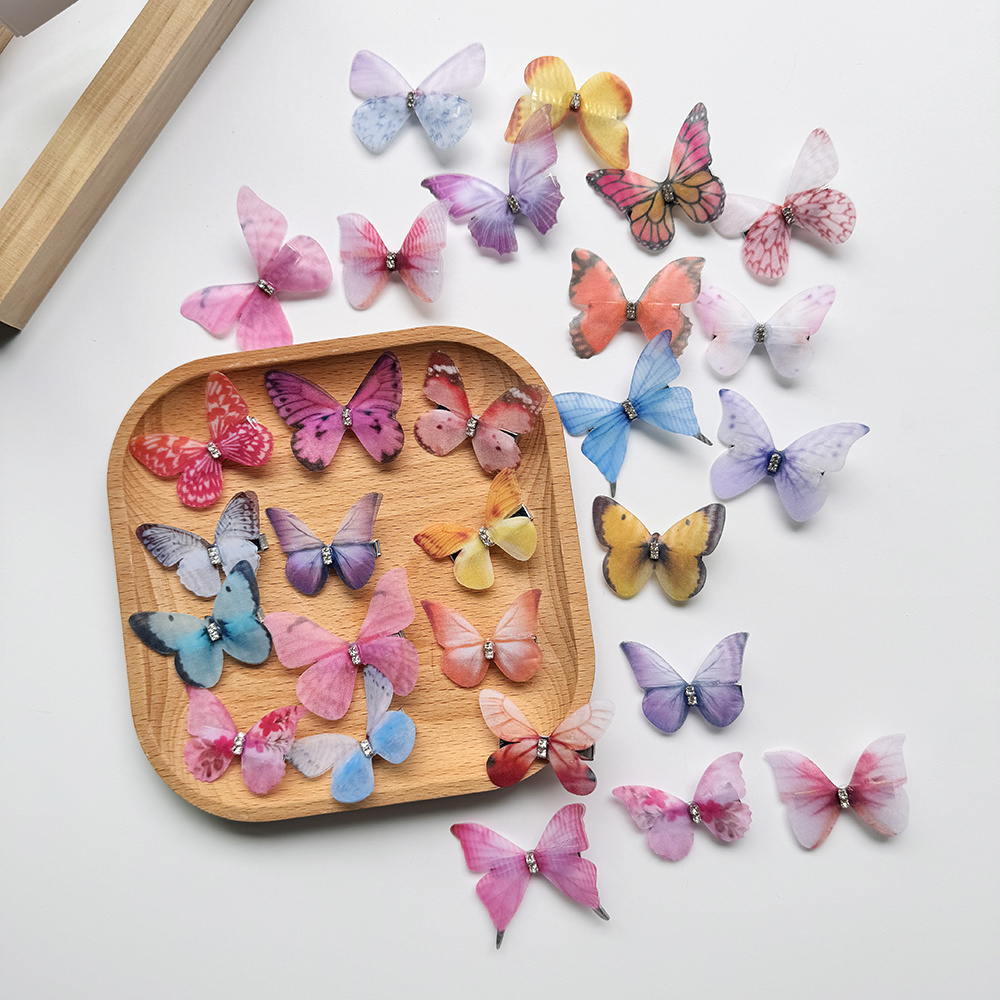 100pcs of mixed     hair clip non slip   clip side clip vintage hair clip gradient color hair accessories Product details 3