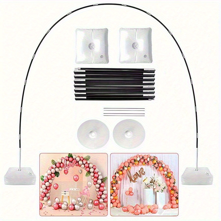 E-shop 21-teiliges Ballonbogen-Set, Runder -Bogenständer für Hochzeiten, Event-Dekoration für Feste Abschlussfeiern, Halloween-Dekoration,