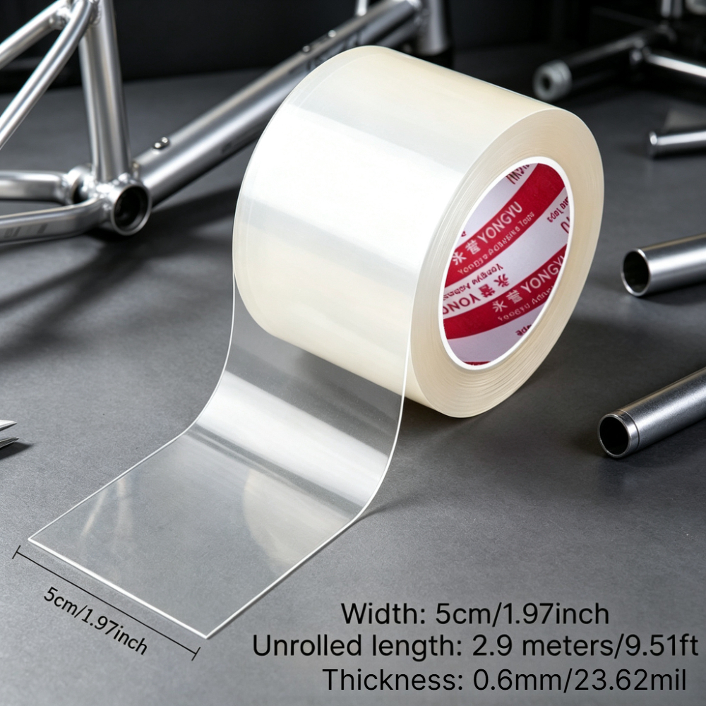 TEMU Película transparente para cuadro de bicicleta, universal, adhesivo protector antifricción para guardabarros, protector de de cadera de cadena