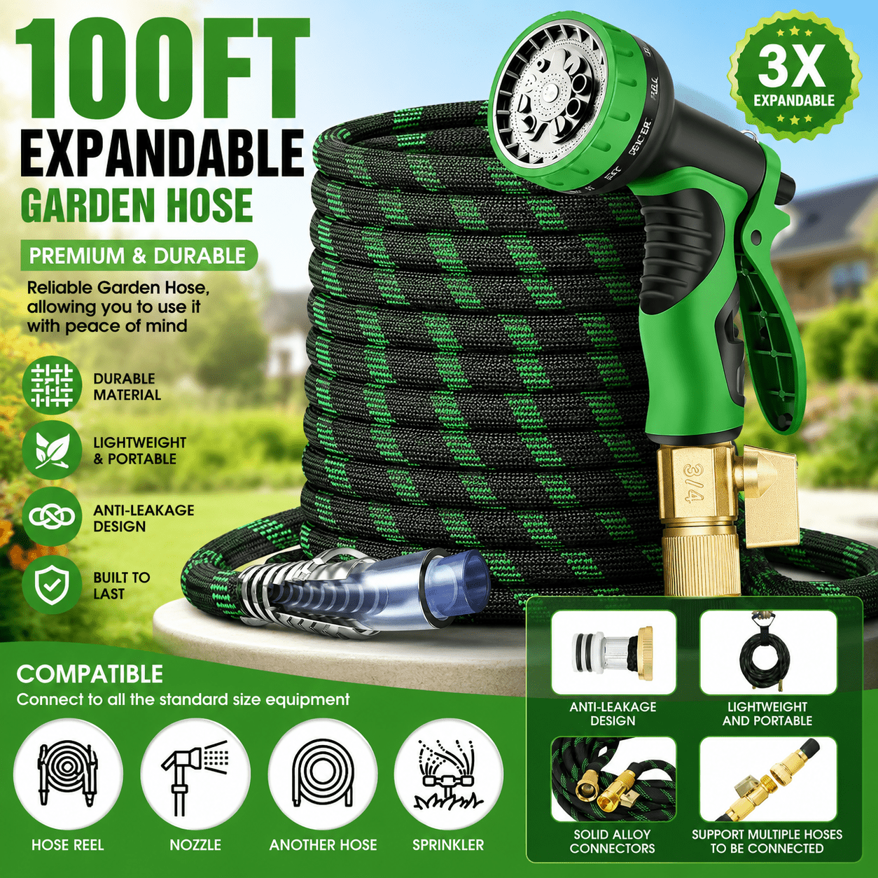 garden hose expandable sold on Temu United States
