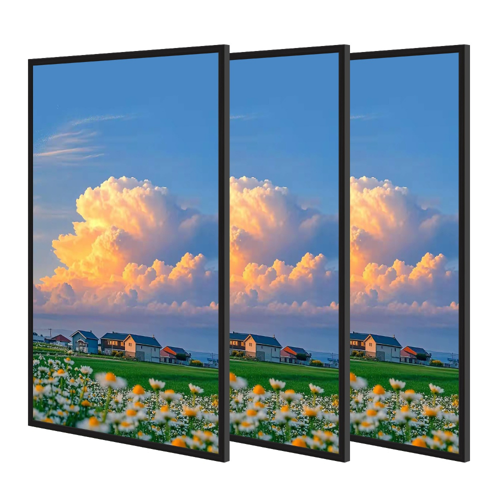 Image of 3pcs Poster Board Set 50×70 / 40×60 / 30×40cm / A2, Black Decorative Panels For Wall Decor, Inlays, Horizontal & Vertical Wall Mounting, Home Decor For Living Room