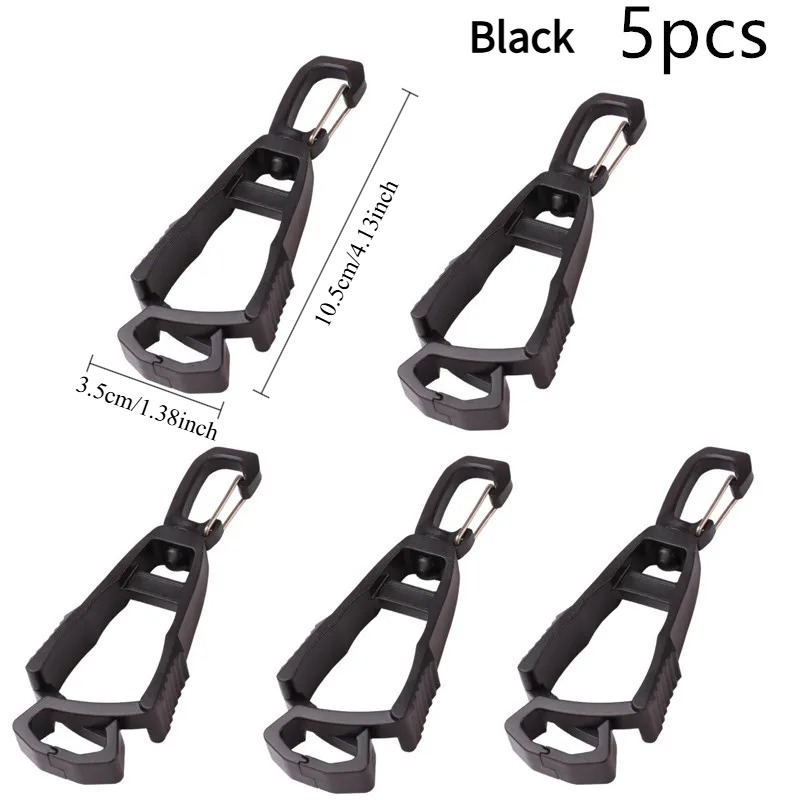 TEMU 5pcs Glove Clips And Hangers, Multifunctional Safety , Anti-drop Glove Belt Clips