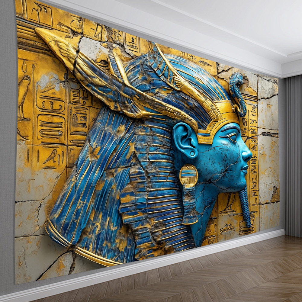 

Egyptian & 3d Visual Effect Tapestry - Living Room, Bedroom, Office Decor | Ideal Creative Gift