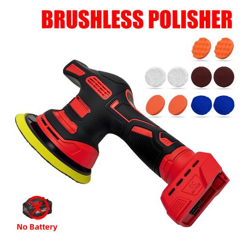 cordless car polisher compatible with 18v battery tool speed adjustable powerful rail polisher for detail finishing car polishing and waxing ergonomic handle gift