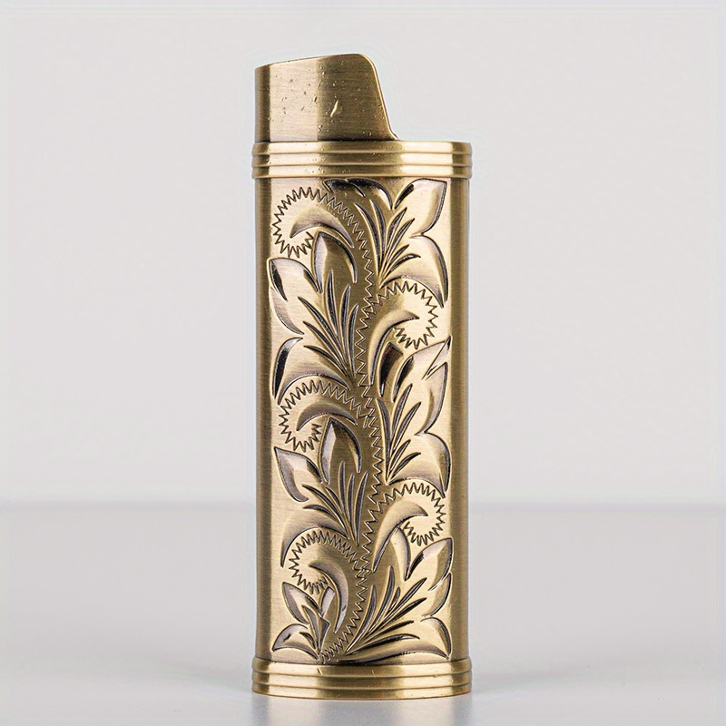 TEMU 1pc Vintage Metal Lighter Box Suitable For J6 Full Size Lighterfashion Durable Lighter Box