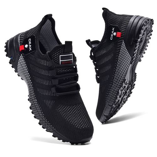 item picture mens comfortable versatile outdoor sports shoes lightweight non slip breathable rubber sole lace up closure low