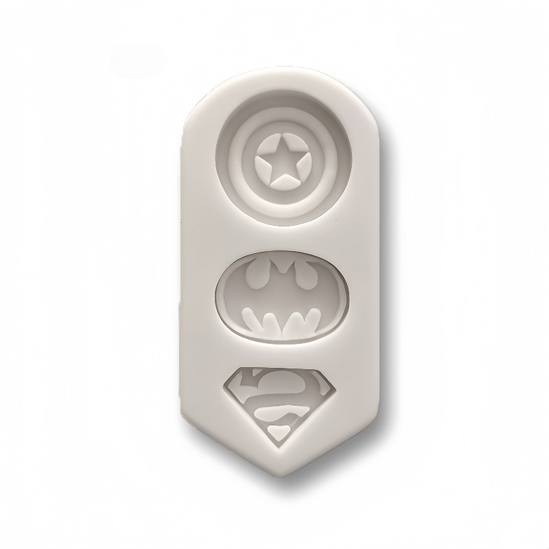 TEMU Soap Making Mold Wb Official! 1pc Batman/superman Logo Shape, Flexible And Easy-to-demold Silicone Mold